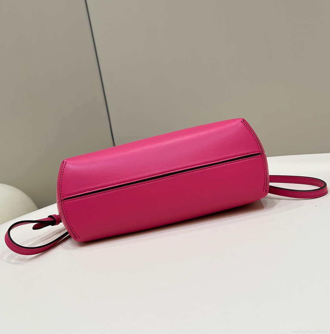 Fendi 8BP129 First Small Fuchsia leather bag 80018M Rose Red