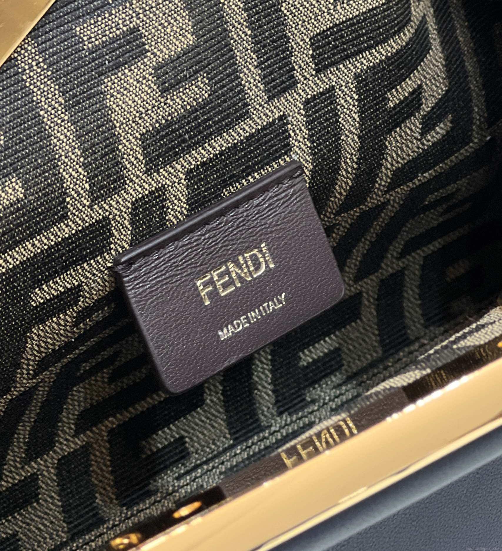 Fendi 8BP129 First Small Fuchsia leather bag 80018M Navy Blue