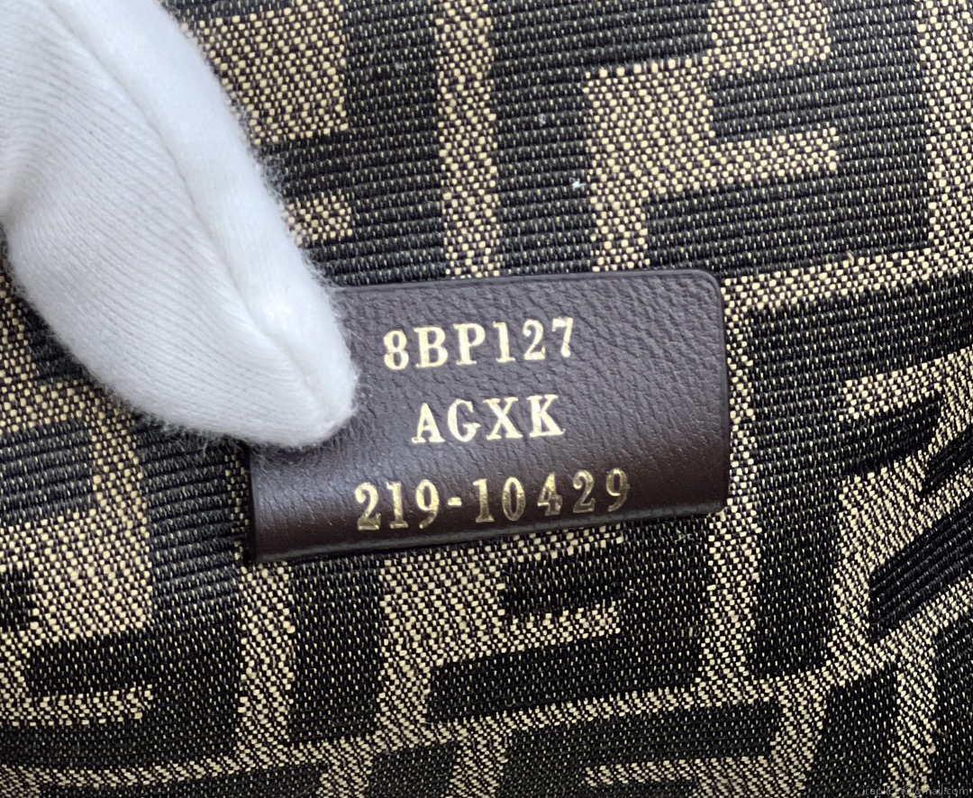 Fendi 8BP129 Fendi First Small Khaki suede bag