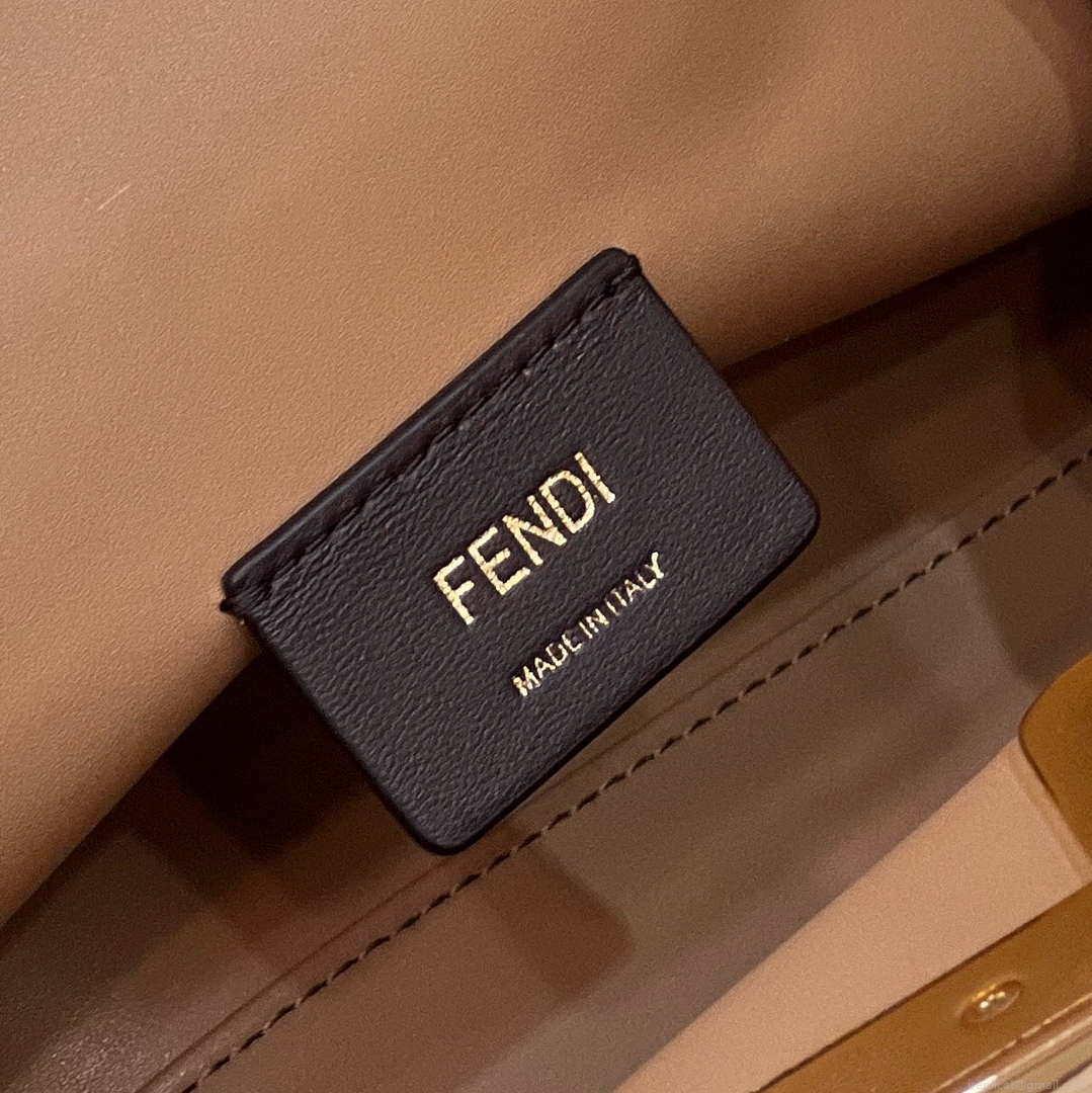 Fendi 8BP129 Fendi First Small Ligth Pink flannel bag with embroidery