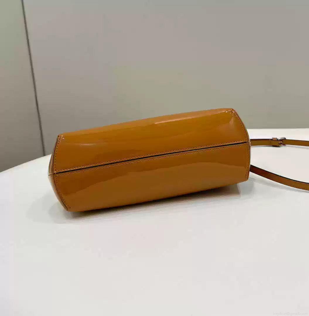 Fendi 8BP129 Fendi First Small Brown patent leather bag