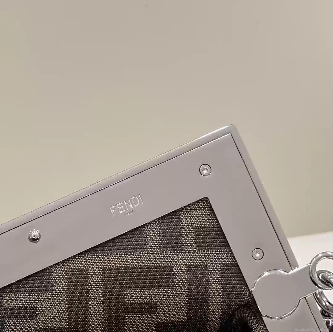 Fendi 8BP129 Fendi First Small Black patent leather bag