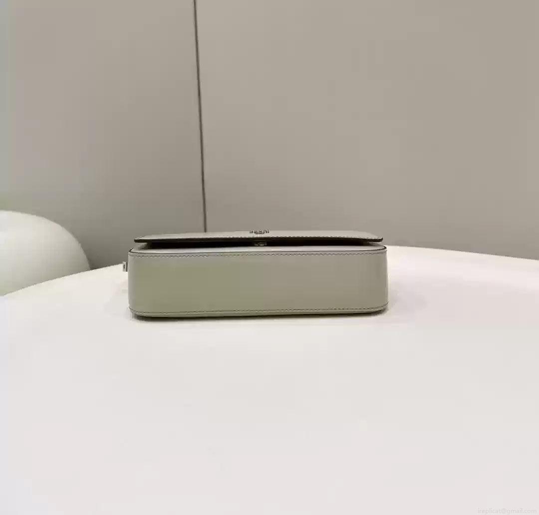 Fendi 8BS072 Fendi First Sight Gray leather mini bag