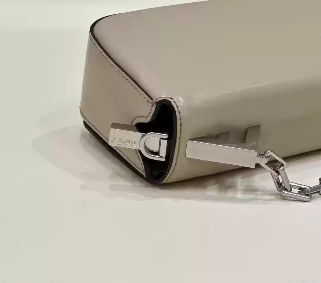 Fendi 8BS072 Fendi First Sight Gray leather mini bag
