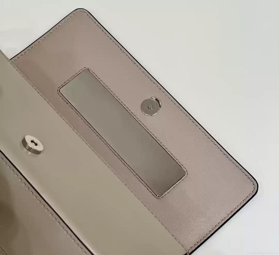 Fendi 8BS072 Fendi First Sight Gray leather mini bag