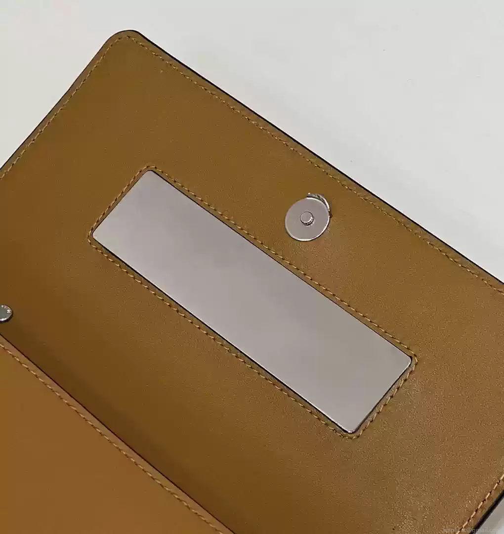 Fendi 8BS072 Fendi First Sight Brown leather mini bag