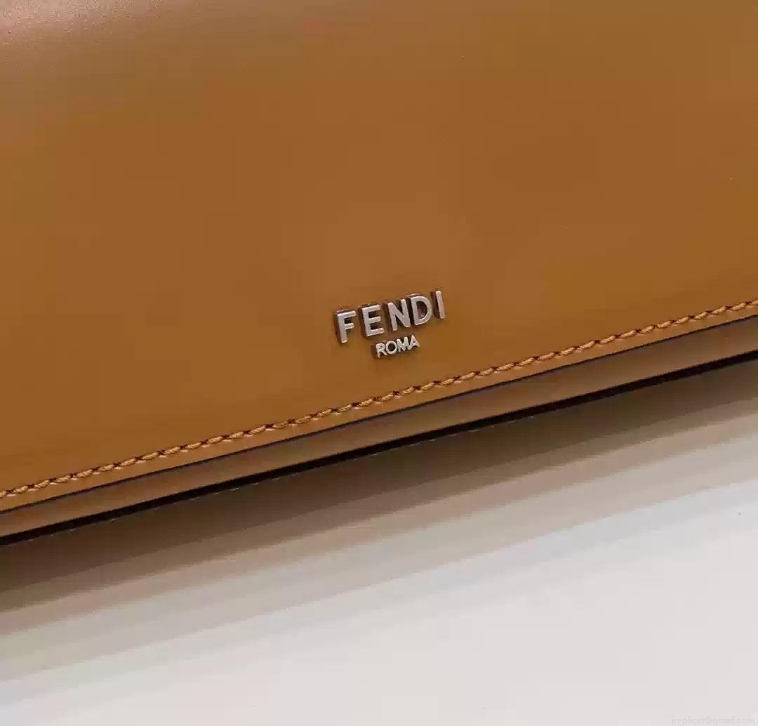 Fendi 8BS072 Fendi First Sight Brown leather mini bag