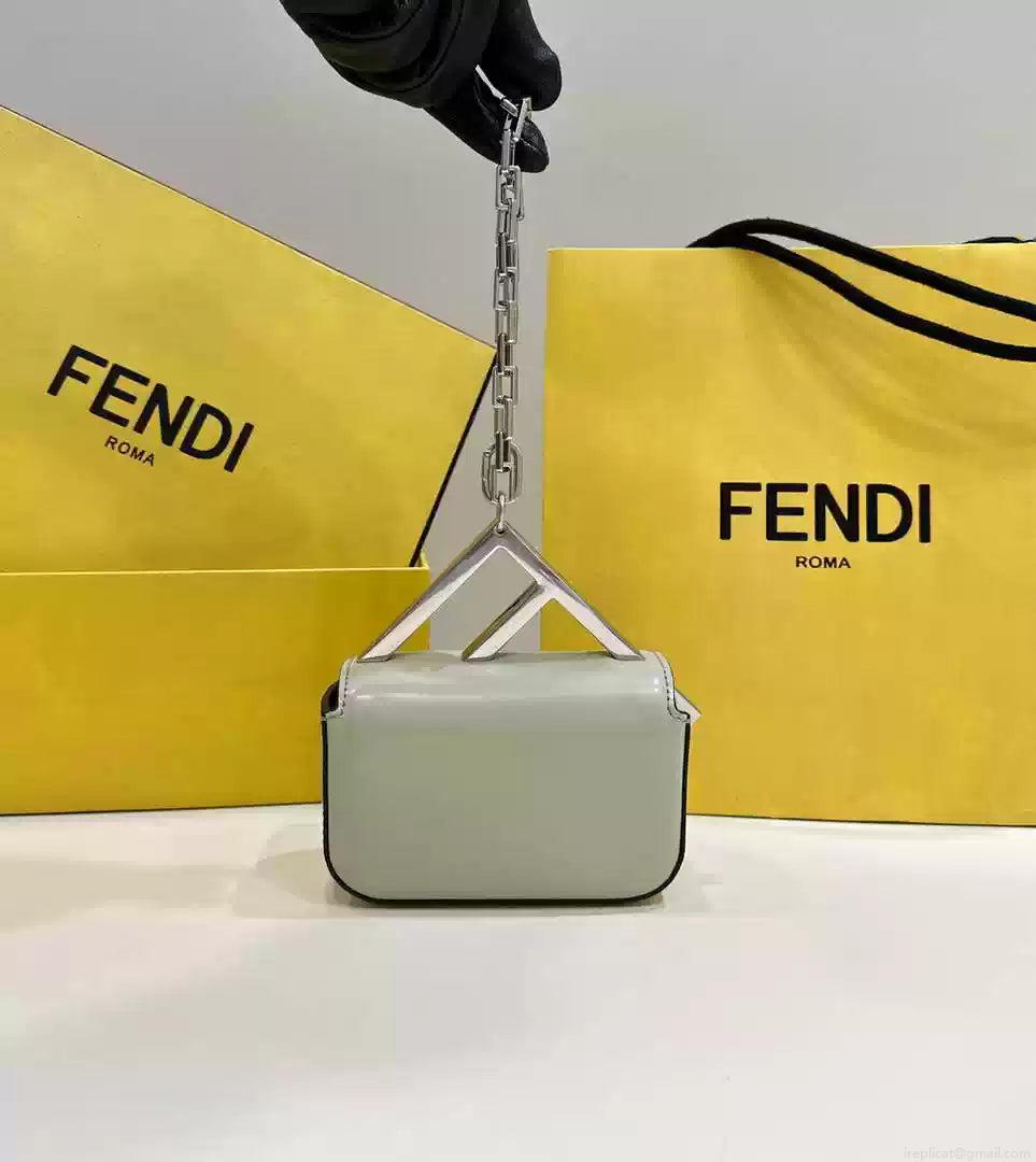 Fendi 7AS173 Fendi First Sight Light Green leather Nano bag