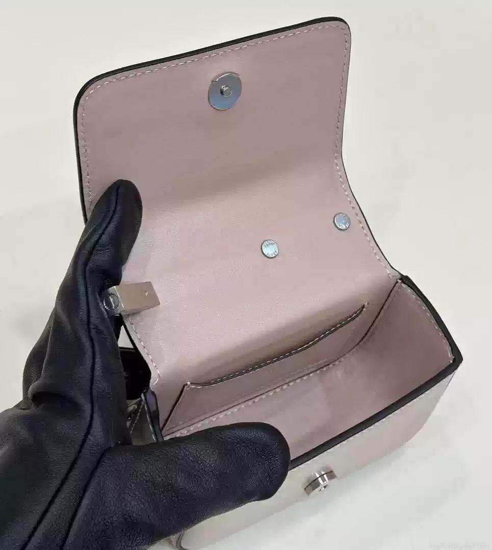 Fendi 7AS173 Fendi First Sight Light Pink leather Nano bag