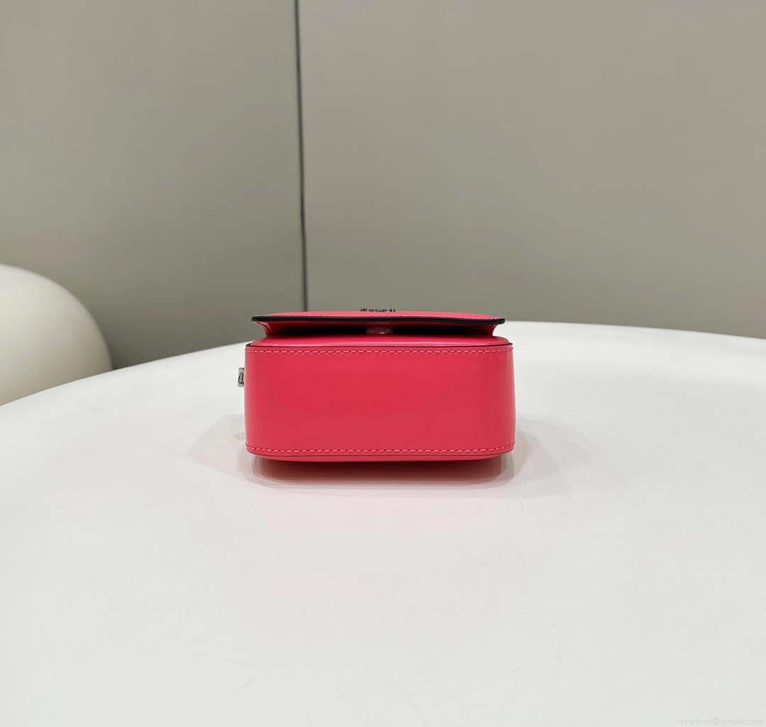 Fendi 7AS173 Fendi First Sight Red leather Nano bag