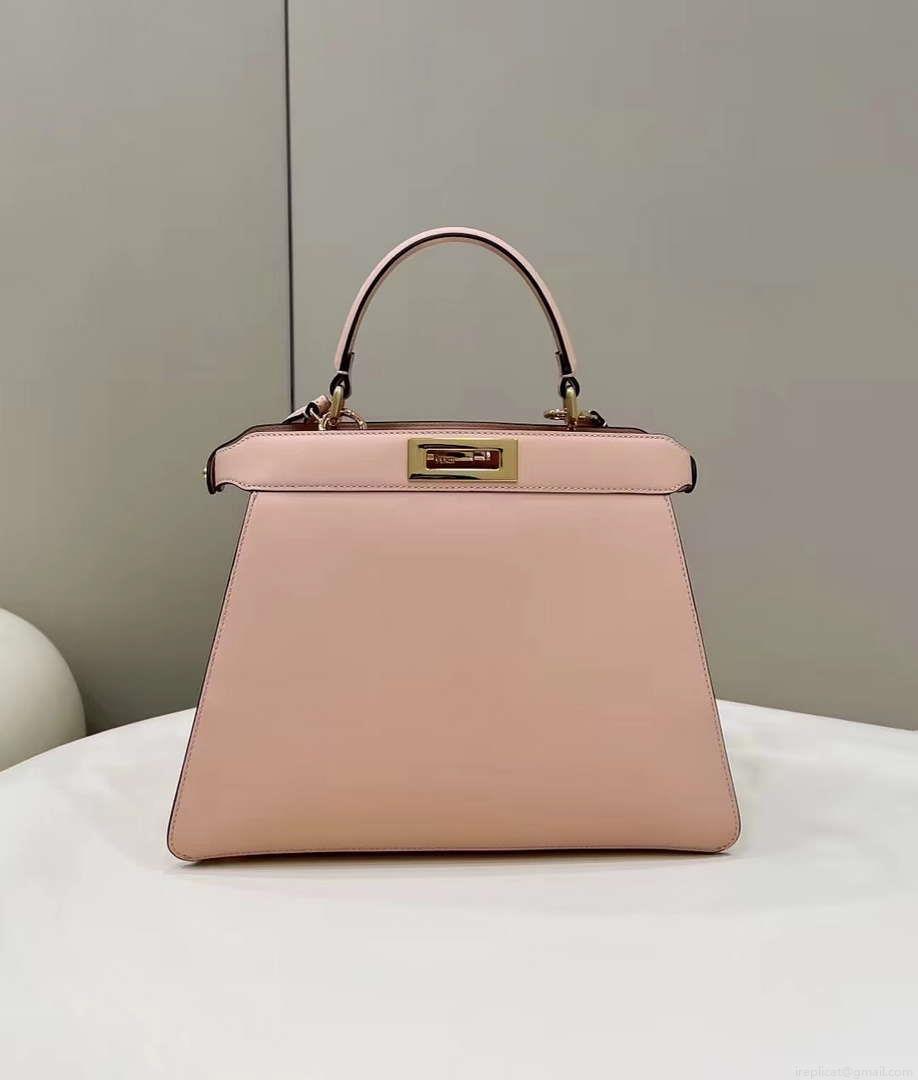 Fendi 8BN321 Peekaboo Iseeu Medium Pink Leather Bag 8596L