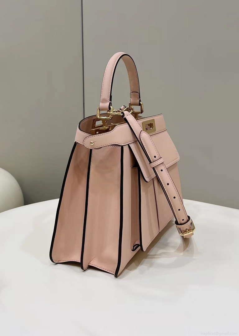 Fendi 8BN321 Peekaboo Iseeu Medium Pink Leather Bag 8596L