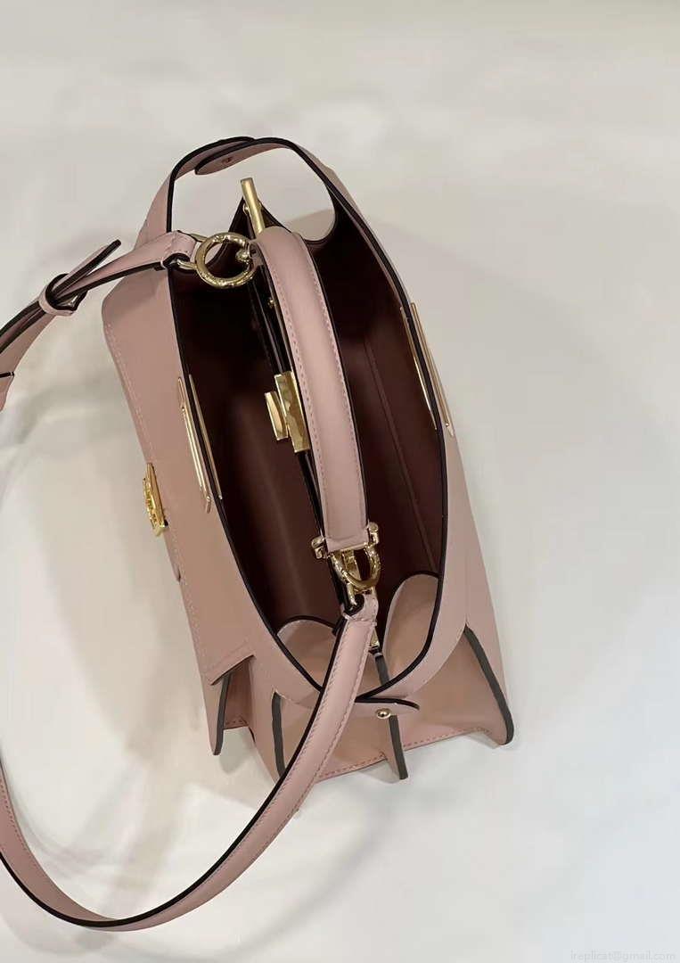 Fendi 8BN321 Peekaboo Iseeu Medium Pink Leather Bag 8596L