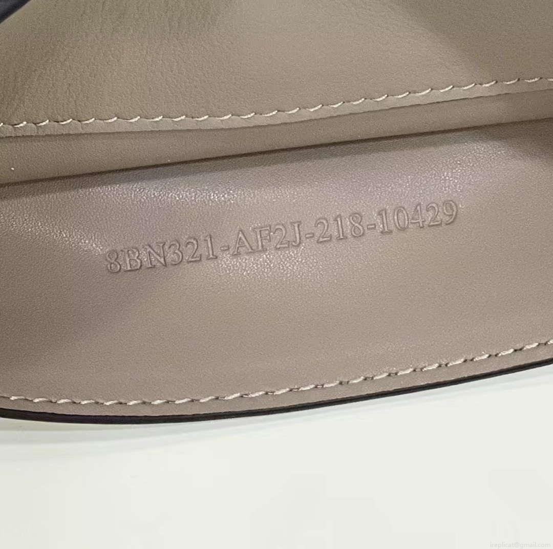 Fendi 8BN321 Peekaboo Iseeu Medium Gray Leather Bag 8596L