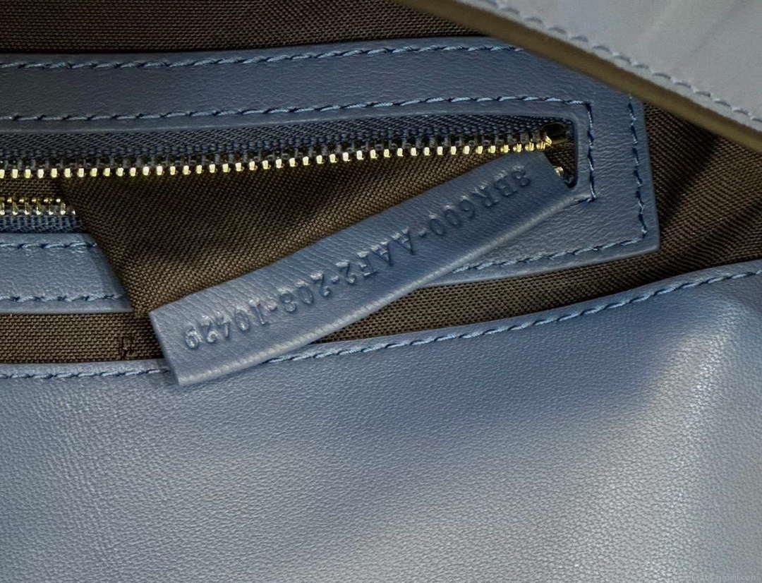 Fendi 8BR600 Baguette Medium Royal Blue leather 0135M bag