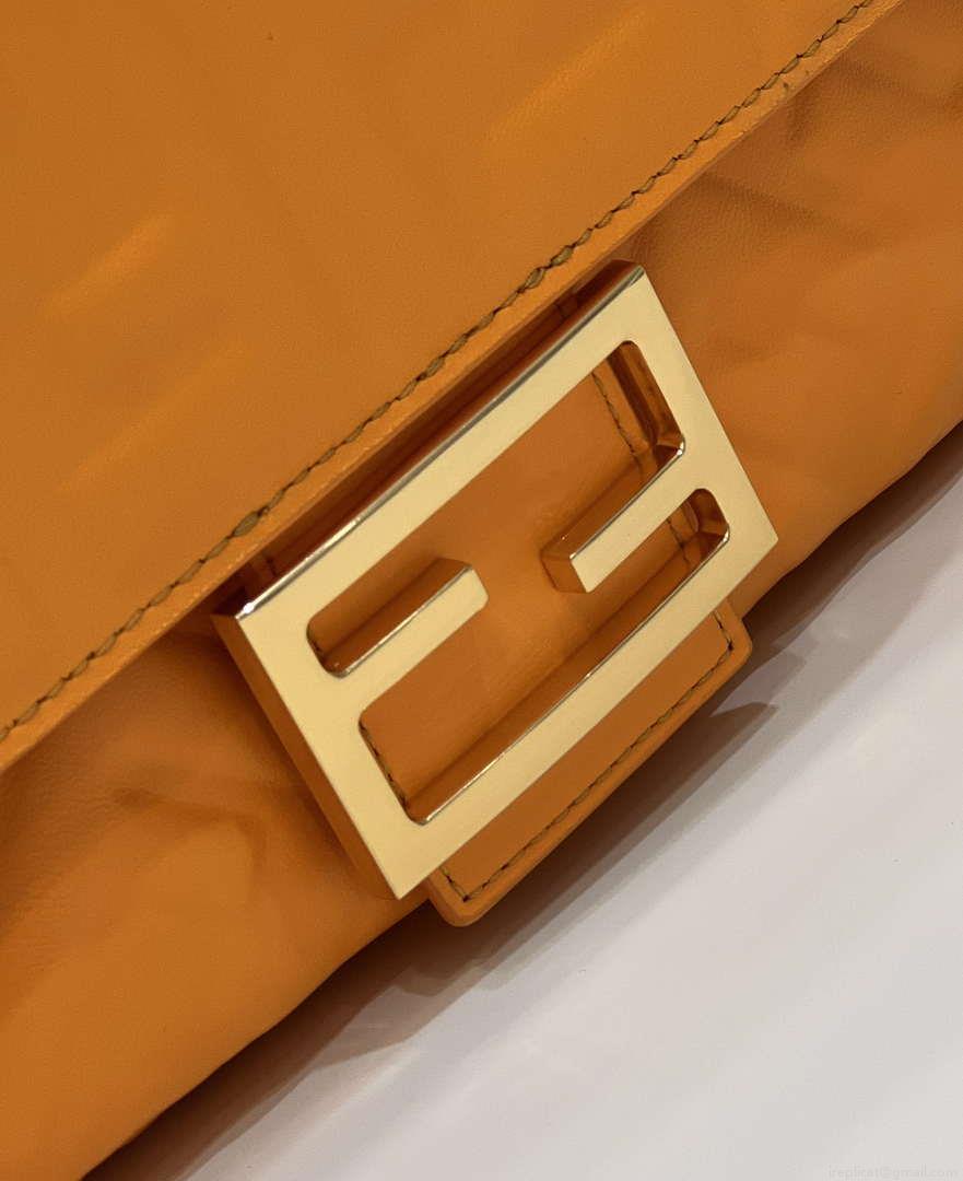 Fendi 8BR600 Baguette Medium Orange leather 0135M bag
