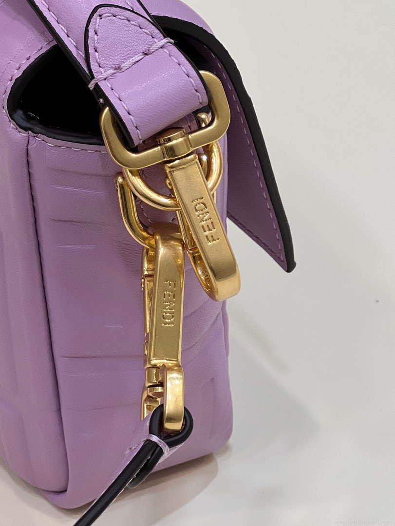 Fendi 8BR600 Baguette Medium leather 0135M bag Purple