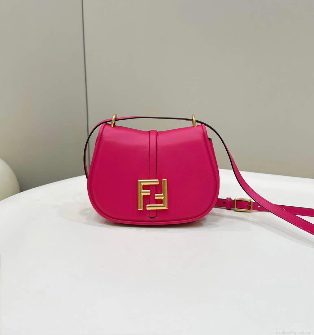 Fendi 8BS082 C’mon Mini Fuchsia Leather Bag