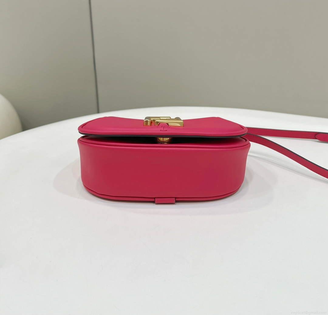 Fendi 8BS082 C’mon Mini Fuchsia Leather Bag