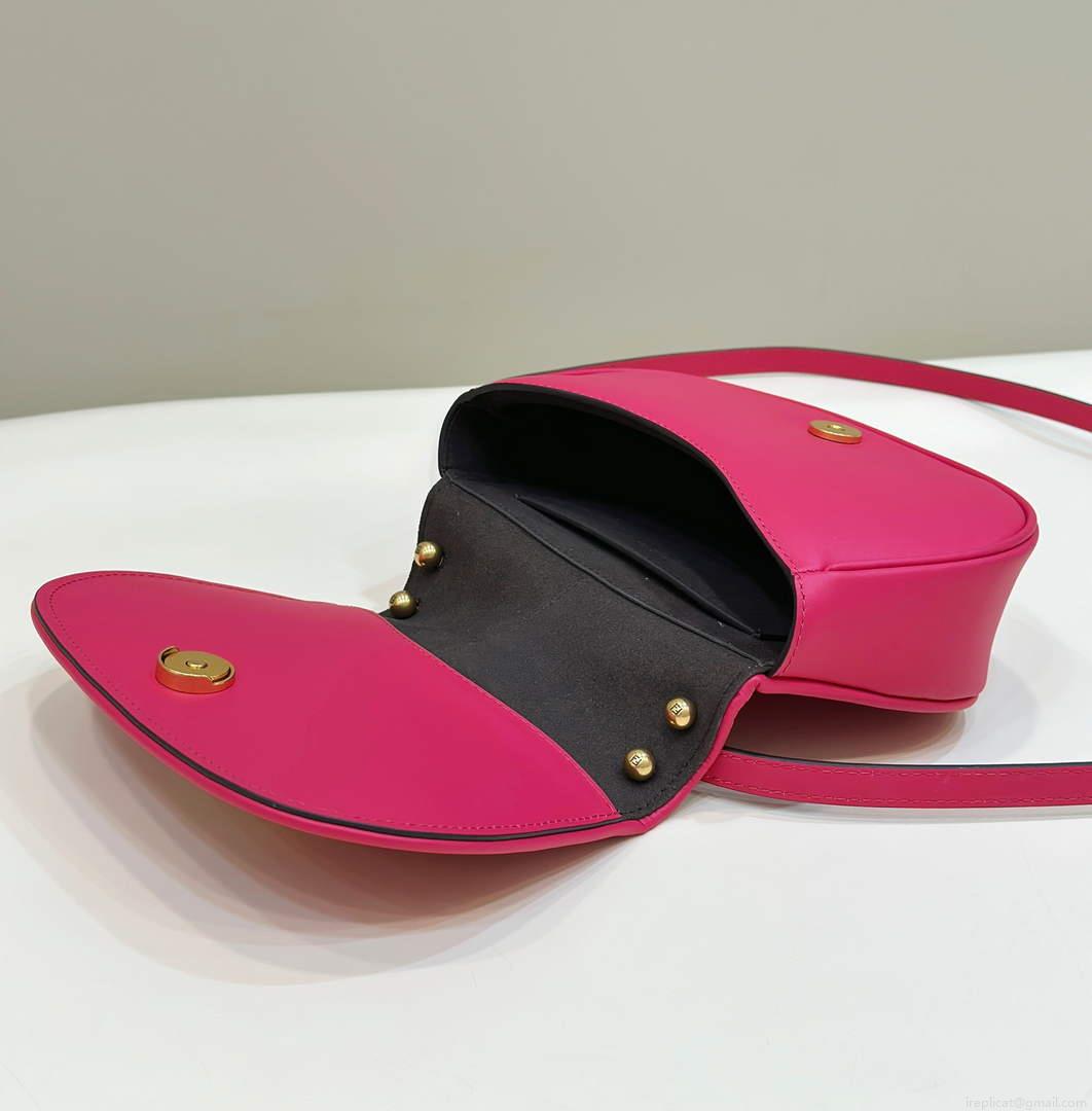 Fendi 8BS082 C’mon Mini Fuchsia Leather Bag
