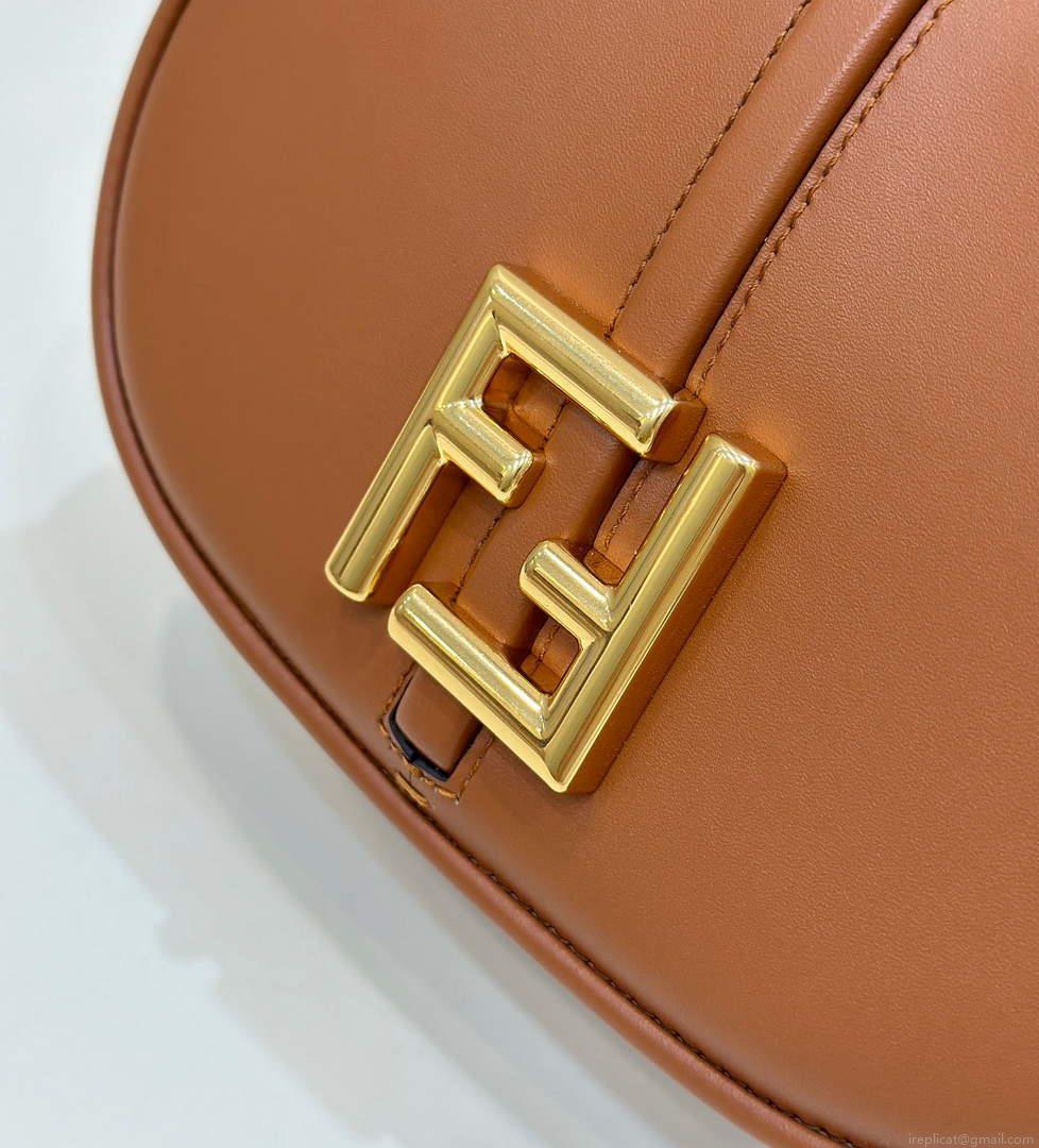 Fendi 8BS082 C’mon Mini Brown Leather Bag