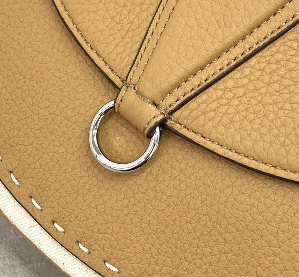Fendi 655 Fendi Moonlight Shoulder Saddle Leather Bag Brown