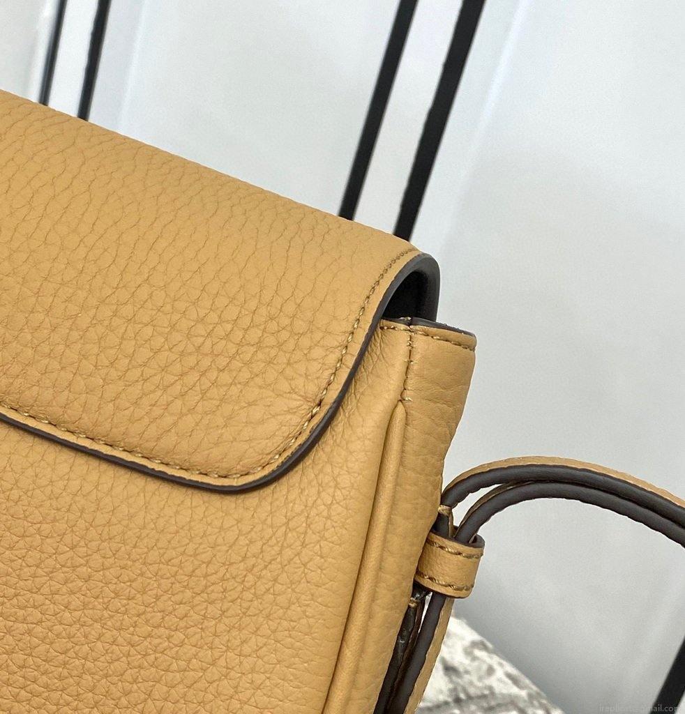 Fendi 655 Fendi Moonlight Shoulder Saddle Leather Bag Brown