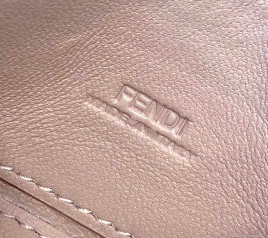 Fendi 7AR844 Nano Baguette Charm Pink Canvas Charm