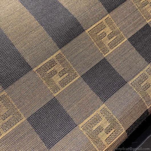 Fendi 8BH372 FENDI Large Sunshine Shopper Bag in Brown Fabric