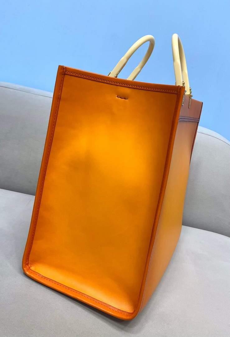 Fendi 8BH372 Sunshine Large Natural Coloured Leather Shopper Bag 80009L Brown