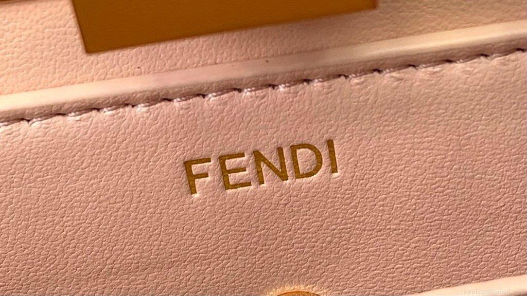 Fendi 8BN323 Peekaboo ISEEU EAST-WEST Apricot Leather 70193S Bag