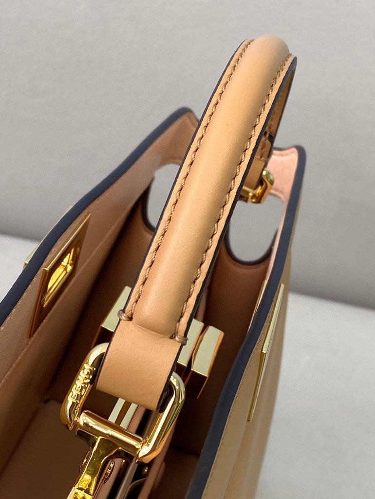 Fendi 8BN323 Peekaboo ISEEU EAST-WEST Apricot Leather 70193S Bag