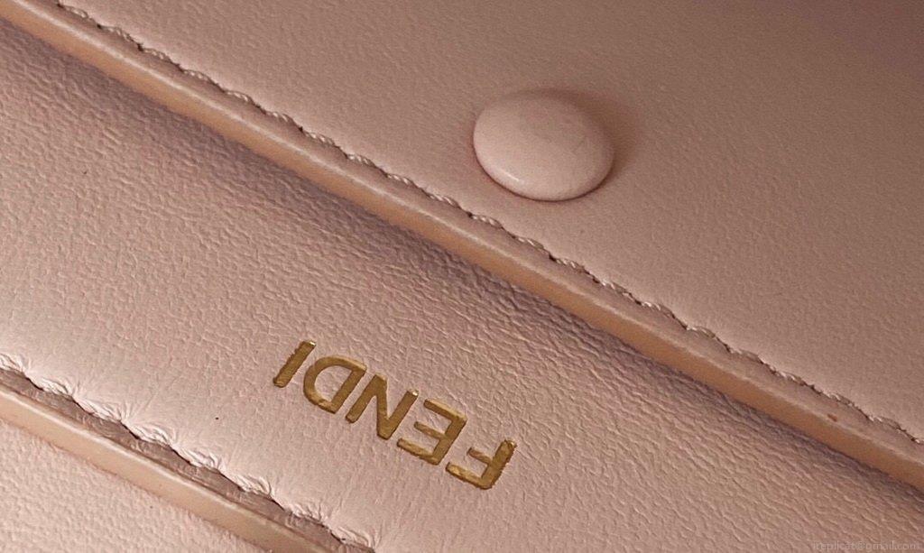 Fendi 8BN323 Peekaboo ISEEU EAST-WEST Brown Leather 70193S Bag