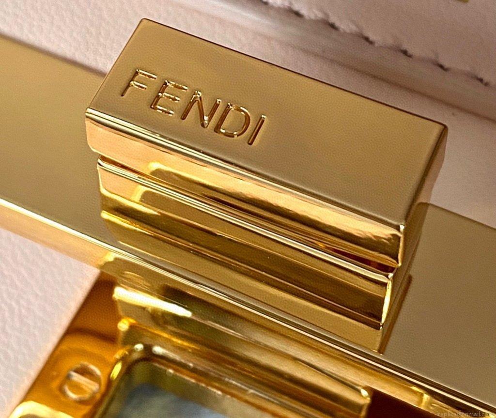Fendi 8BN323 Peekaboo ISEEU EAST-WEST Yellow Leather 70193S bag