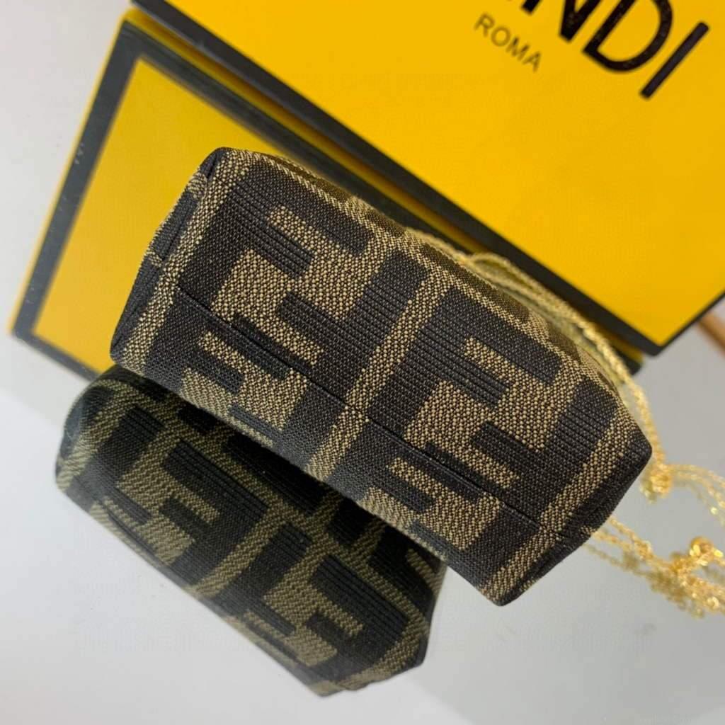 Fendi Nano First Charm Shoulder Bag 7AS051 FF Green