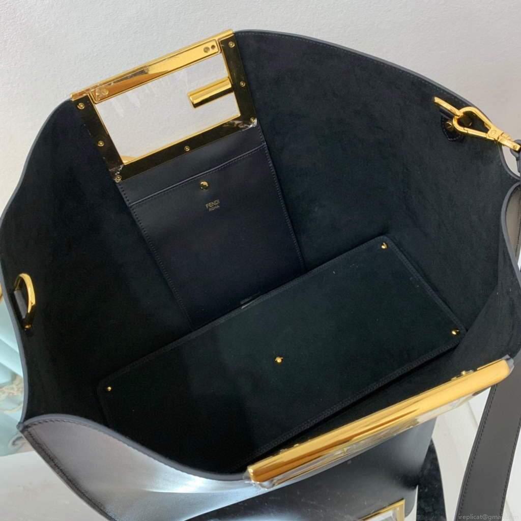 Fendi 8BH391 Fendi way Medium Black Leather bag