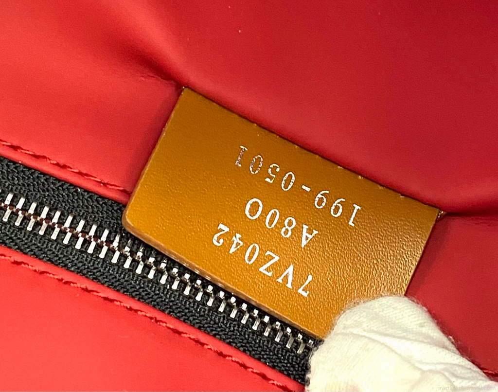 Fendi Backpack Large 2380 FF Black with Red