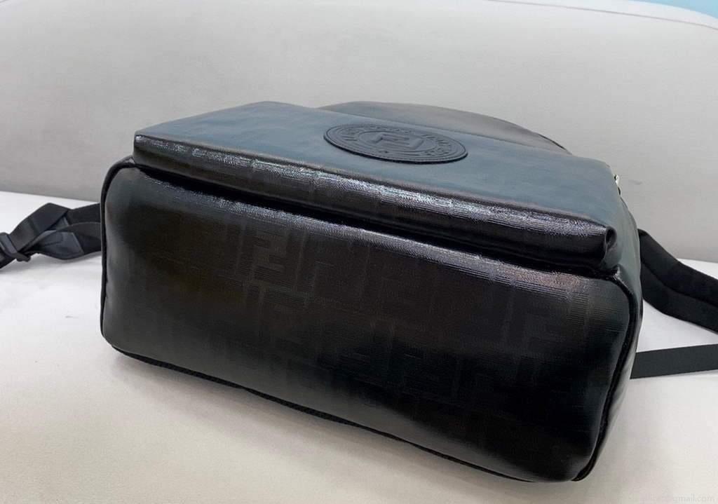 Fendi Backpack Waterproof nylon 2363 FF Black