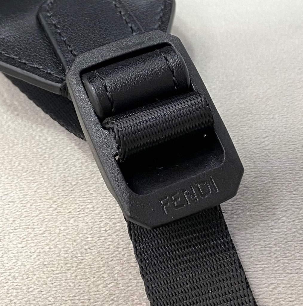 Fendi Backpack Waterproof nylon 2363 FF Black