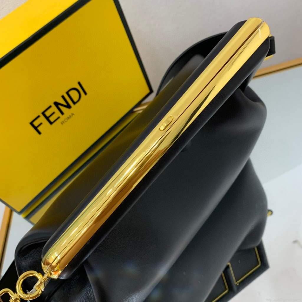 Fendi FIRST Medium Bag Black Leather 8BP127