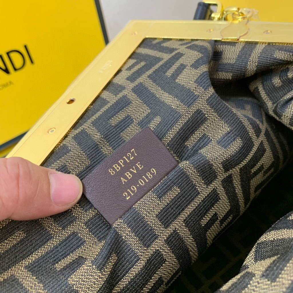 Fendi FIRST Medium Bag Black Leather 8BP127