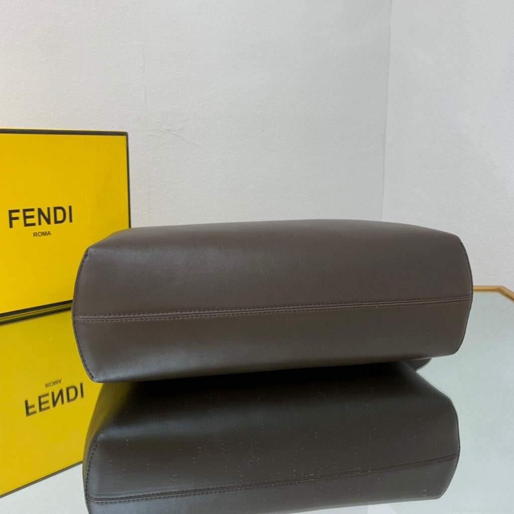 Fendi FIRST Medium Bag Dark Brown Leather 8BP127