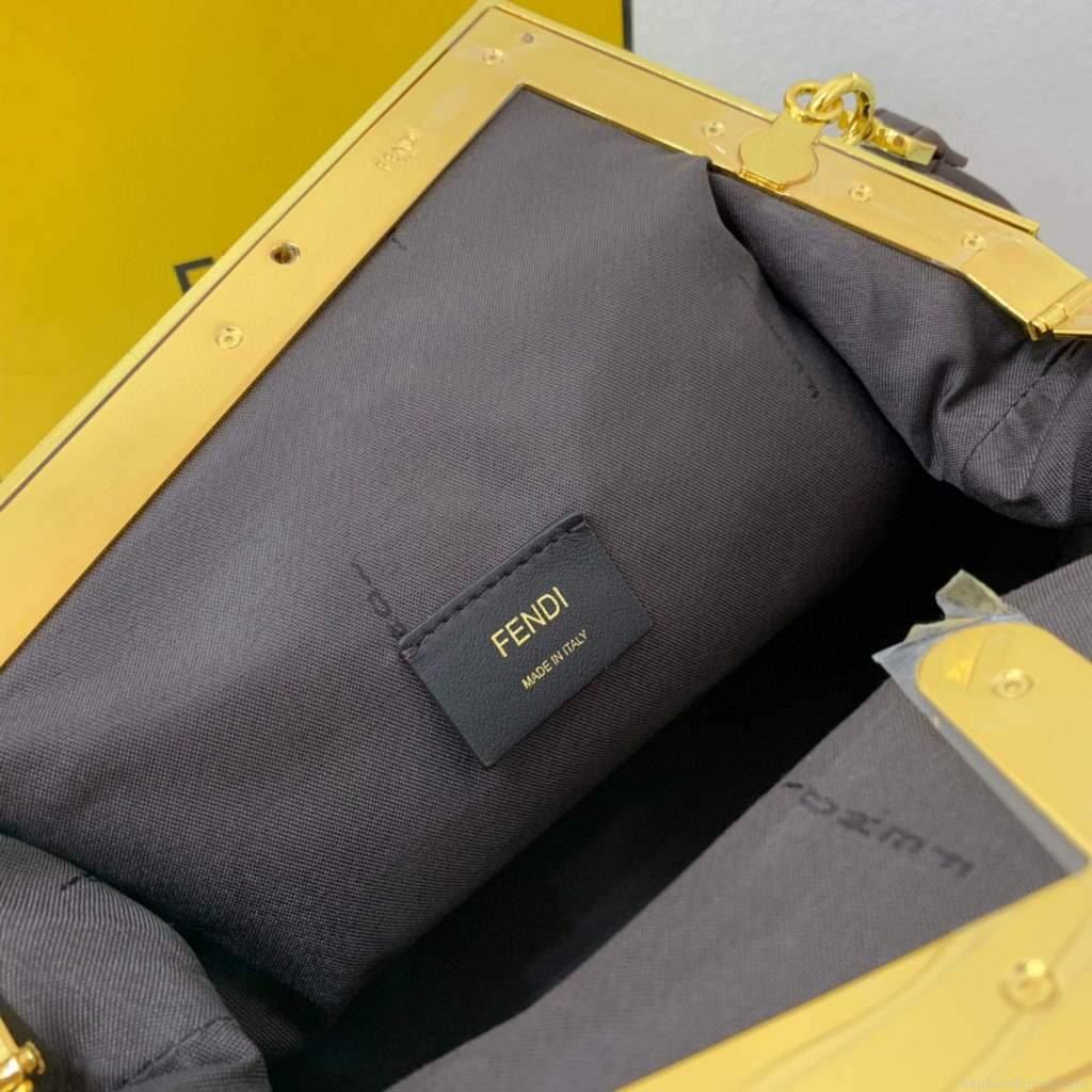 Fendi FIRST Medium Bag Dark Green FF bag 8BP127
