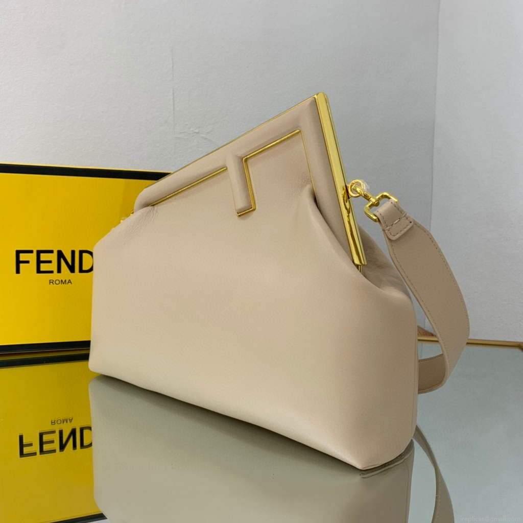 Fendi FIRST Medium Bag Light Pink Leather 8BP127