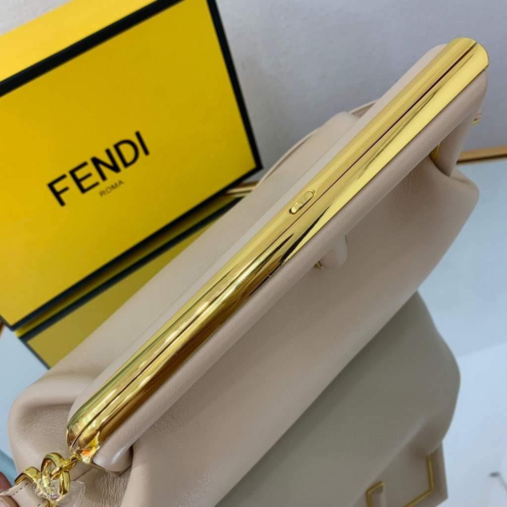 Fendi FIRST Medium Bag Light Pink Leather 8BP127
