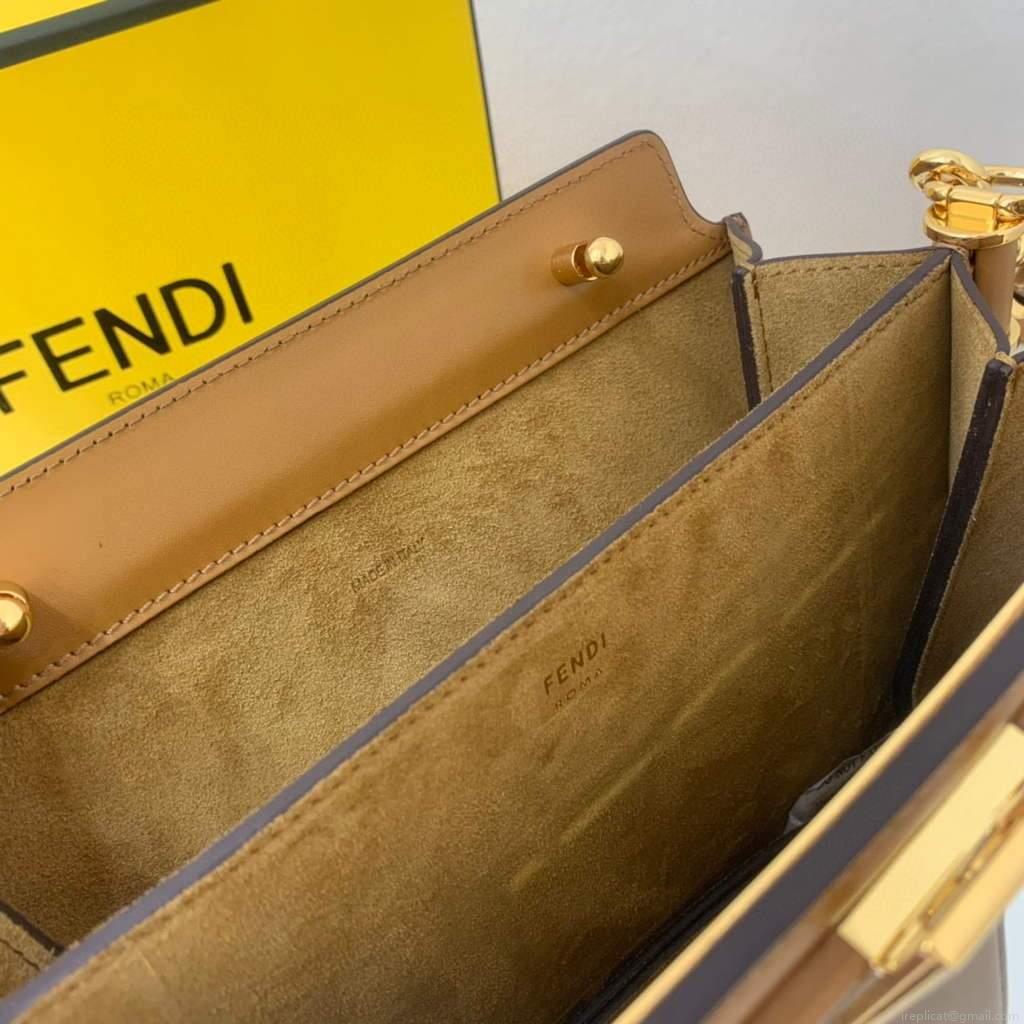 Fendi Touch Brown leather Bag 8BT349