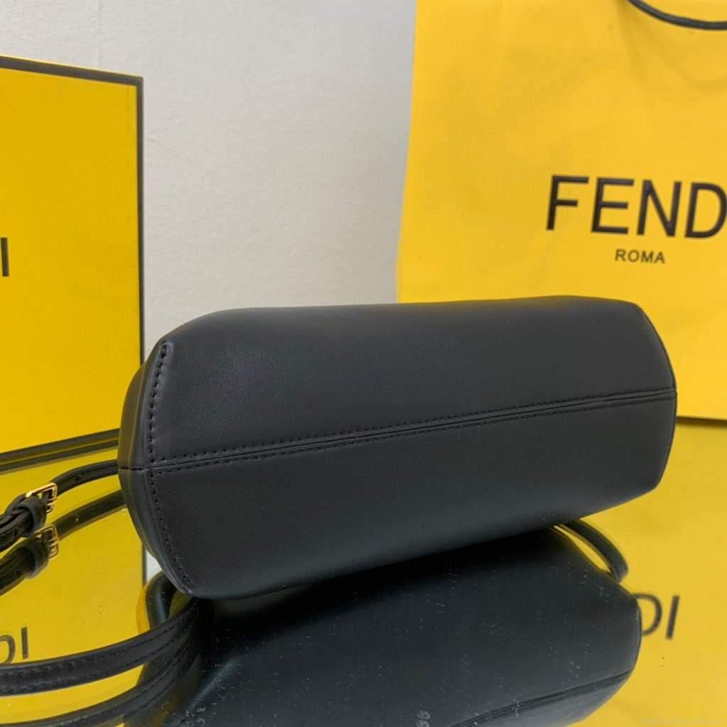 Fendi FIRST Small Bag 8BP129 Black Leather