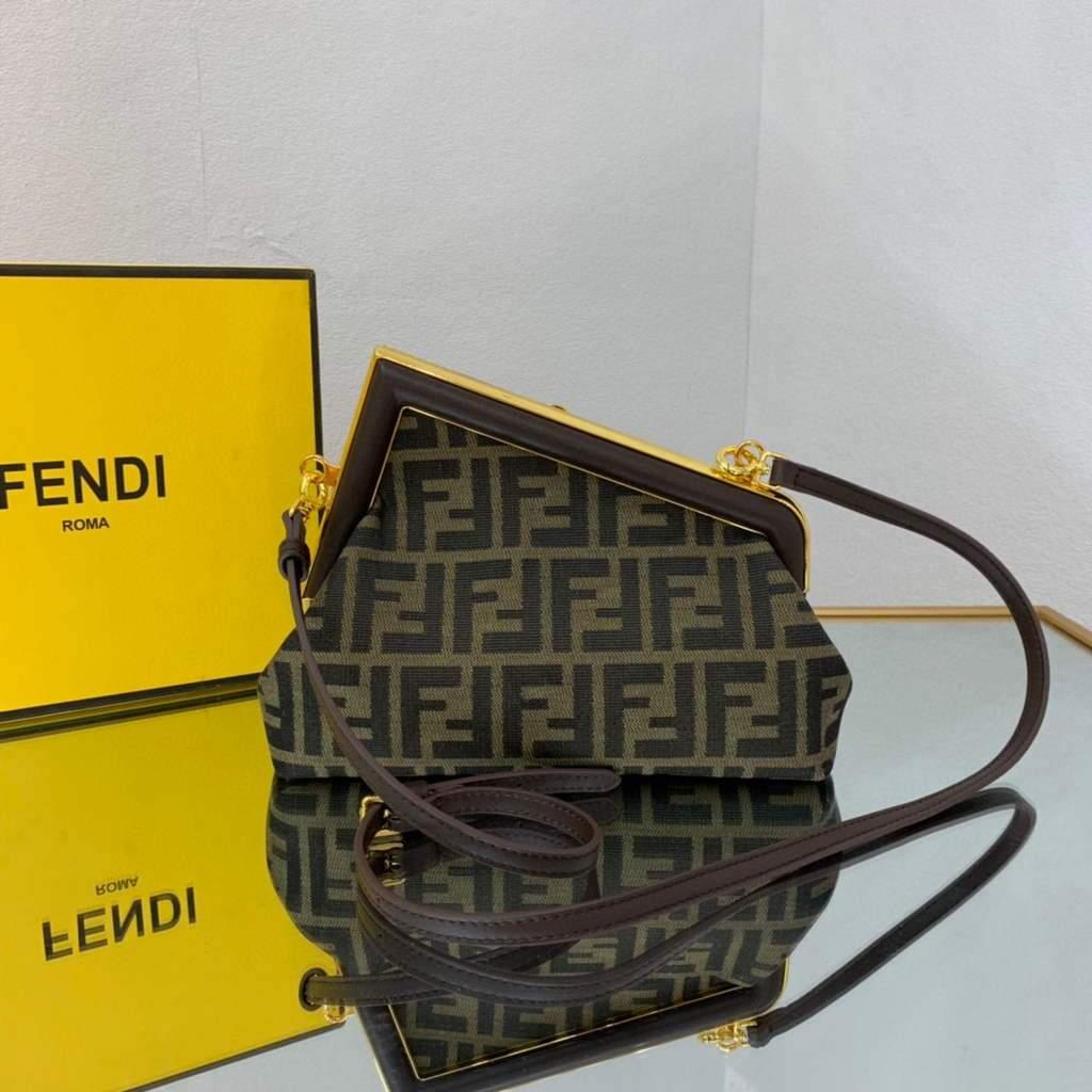 Fendi FIRST Small Bag 8BP129 Dark Green FF
