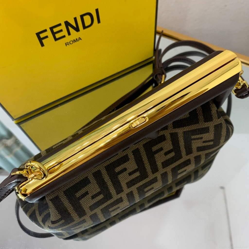 Fendi FIRST Small Bag 8BP129 Dark Green FF