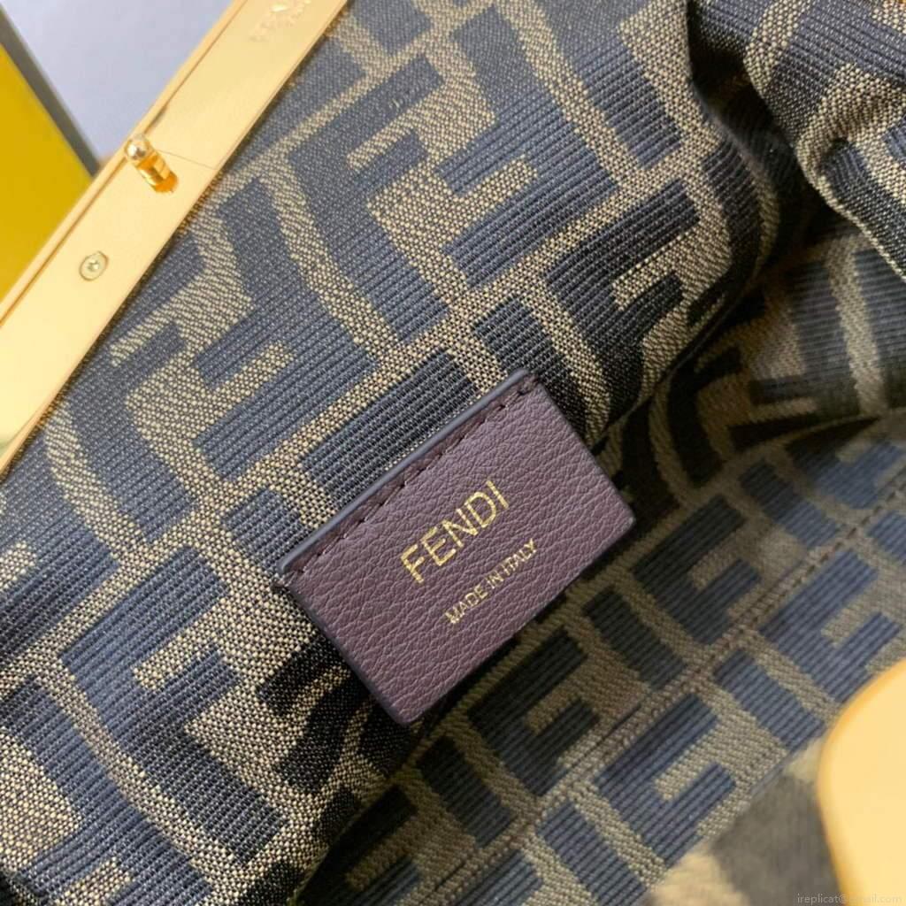 Fendi FIRST Small Bag 8BP129 Leather Brown